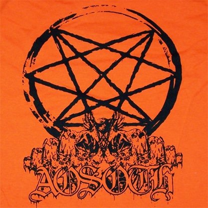 AOSOTH - logo - ORANGE TSHIRT