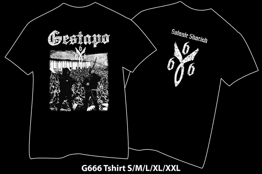 GESTAPO 666 - satanic shariah - TSHIRT