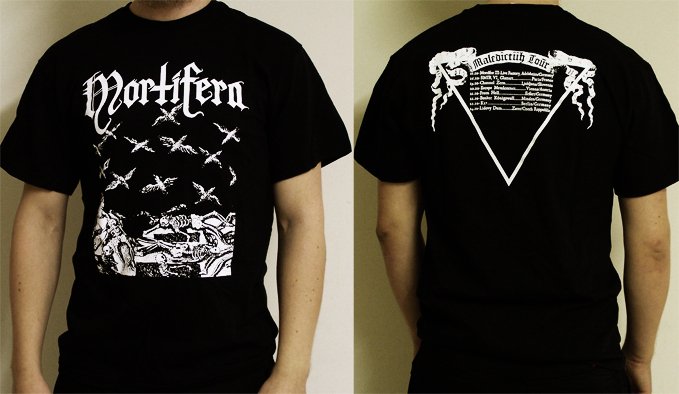 MORTIFERA - maledictiih tour - TSHIRT