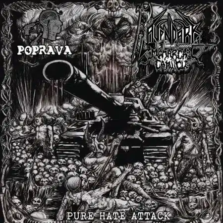 RAVENDARK'S MONARCHAL CANTICLE / POPRAVA - pure hate attack - CD
