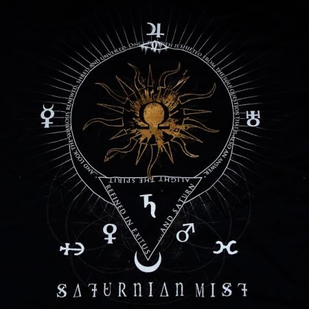 SATURNIAN MIST - gold sun - TSHIRT