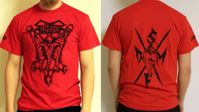 SLUGATHOR - echoes from beneath - RED TSHIRT