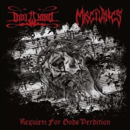 DROWNING / MISGIVINGS - reqviem for gods perdition - BLACK 10" MLP
