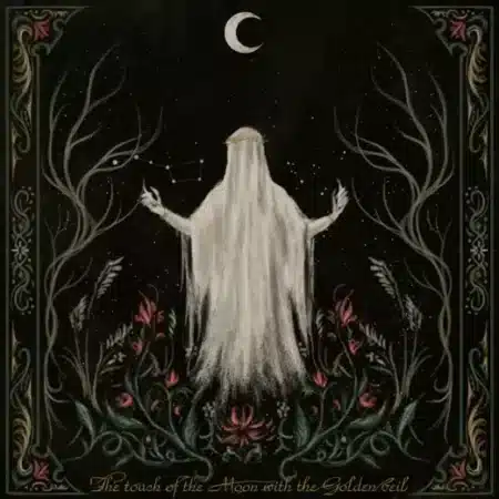 A MONUMENTAL BLACK STATUE - the touch of the moon with the golden veil - LP