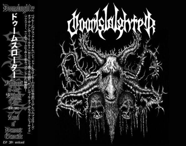 doomslaughter followers of the unholy cult + anvil of demonic genocide cd