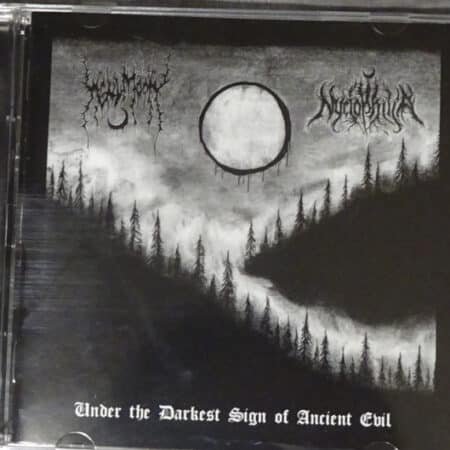 hellmoon / nyctophilia – under the darkest sign of ancient evil cd