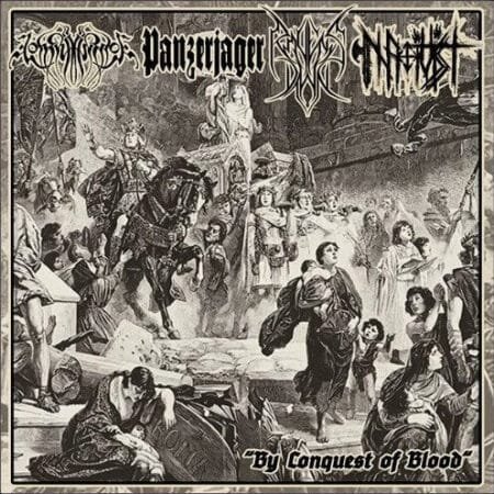 lohikaarme / panzerjager / ravens dawn / nativist – by conquest of blood cd