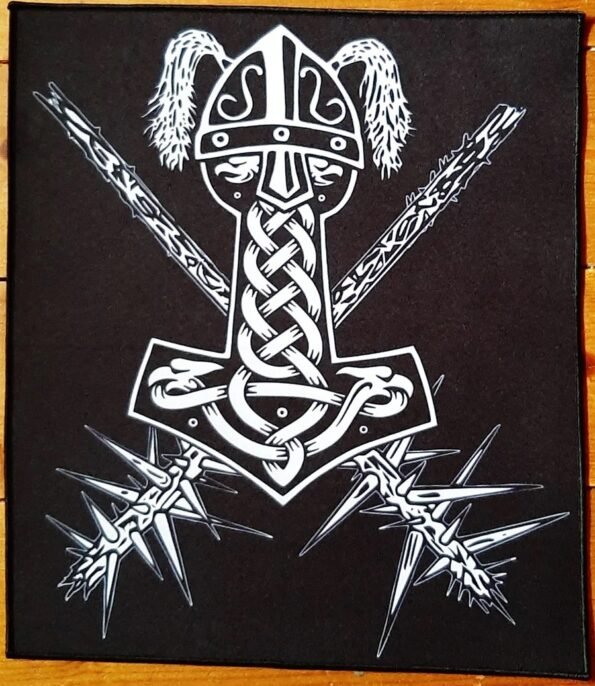 graveland thors hammer backpatch