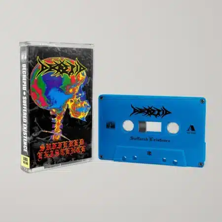 decrepid suffered existence blue tape