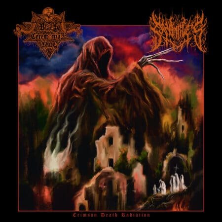 black ceremonial kult / shambles crimson death radiation clear 7"ep