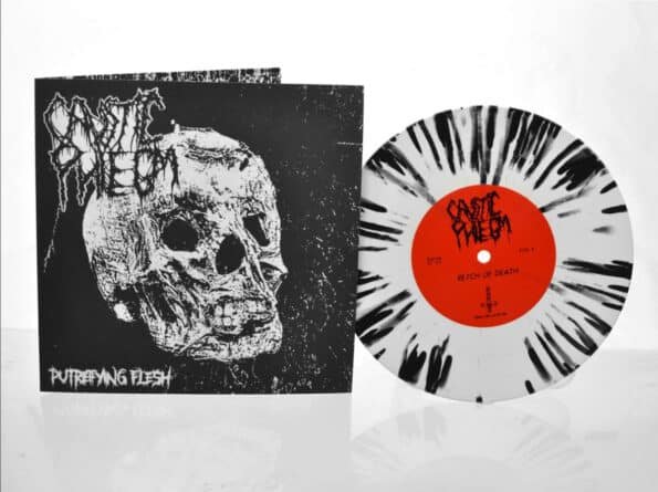 caustic phlegm putrefying flesh white splatter 7''ep