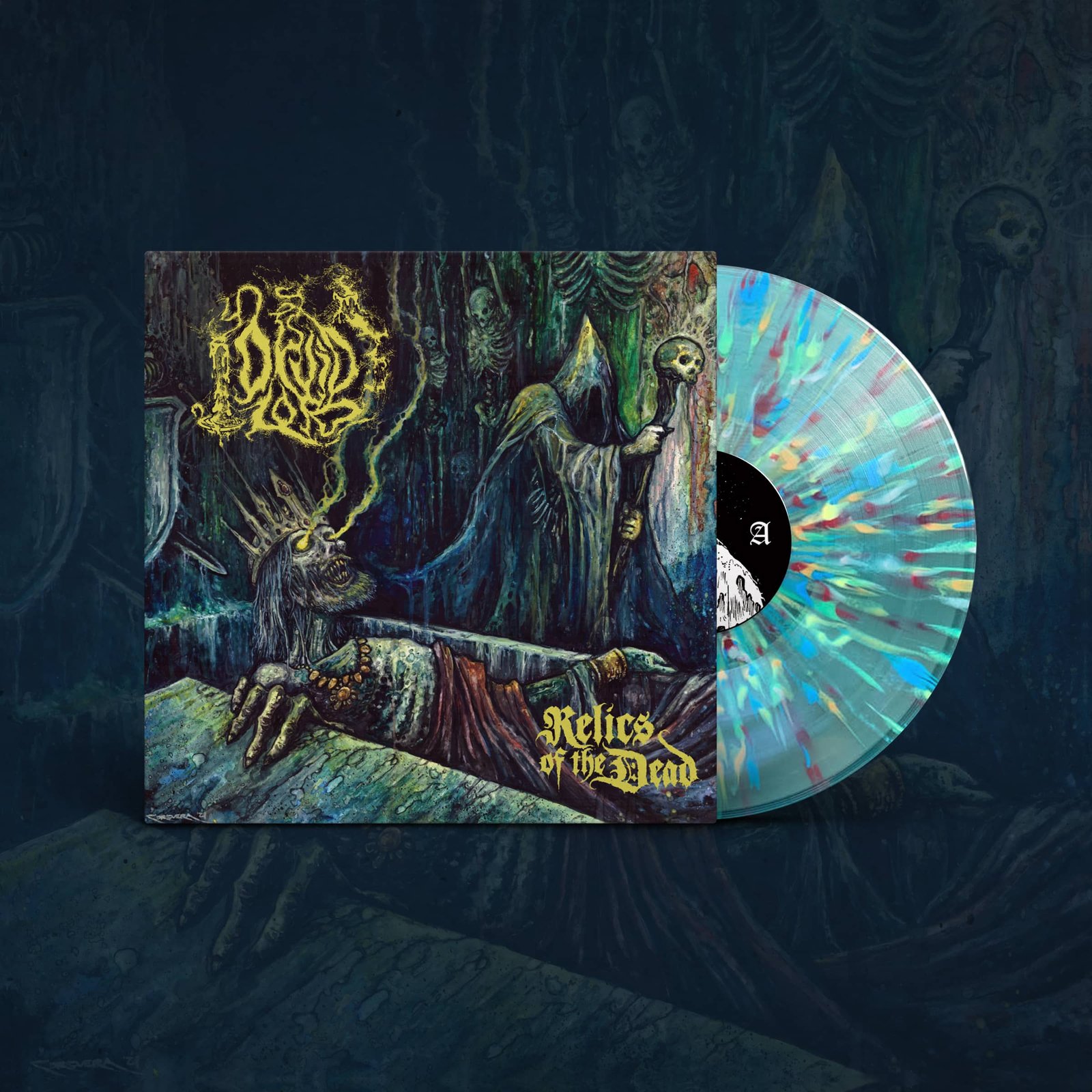 druid lord relics of the dead gatefold splatter lp druid lord relics of the dead gatefold splatter lp