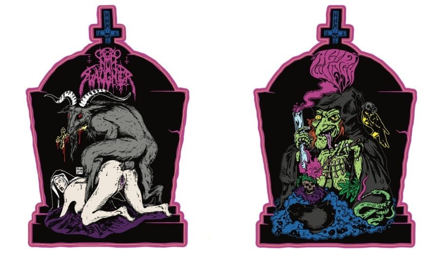 acid witch/nunslaughter spooky 12''shaped picture disc acid witch/nunslaughter spooky 12''shaped picture disc