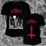 black witchery upheaval of satanic might tshirt