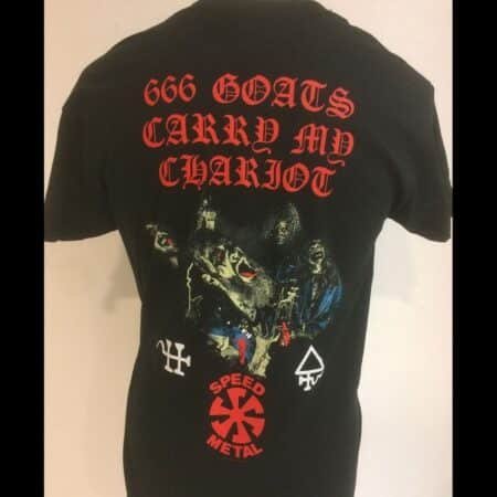 bÜtcher 666 goats carry my chariot tshirt