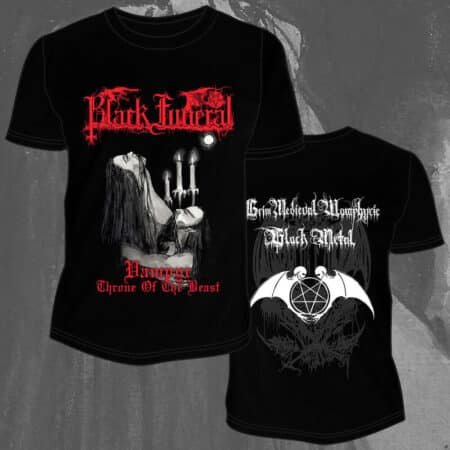 black funeral vampyr throne of the beast tshirt