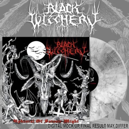 black witchery upheaval of satanic might marble lp